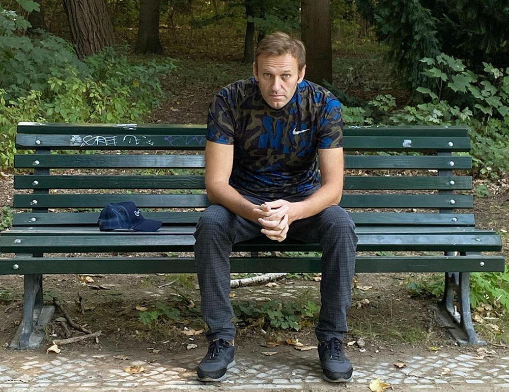 Алексей Навальный в Германии после выхода из комы