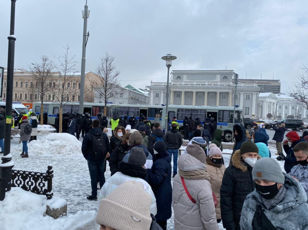 Митинг в Москве. Сухаревская площадь