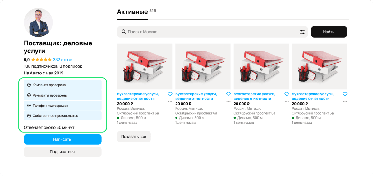 Авито Бизнес 360