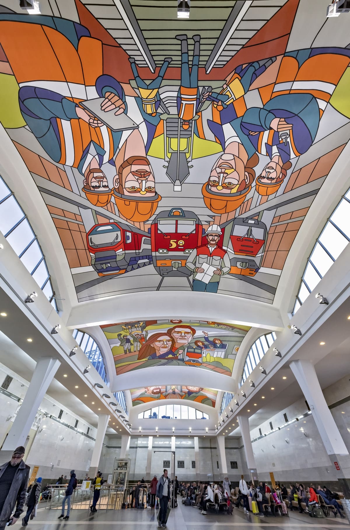 Роспись «Путь в завтра»  на Ярославском вокзале 