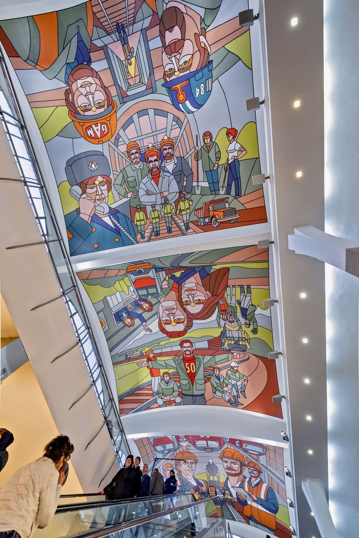 Роспись «Путь в завтра»  на Ярославском вокзале 