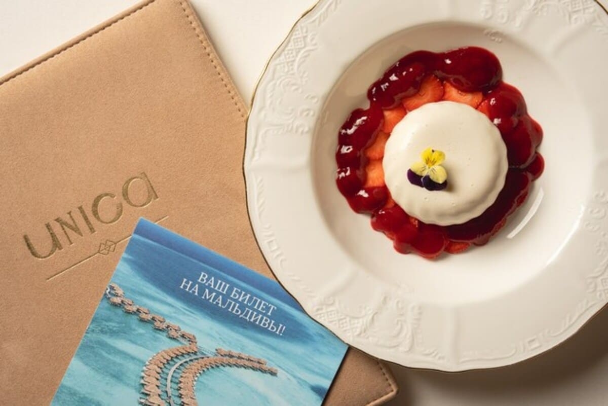 Special-десерт «Vakkaru» в ресторане-особняке «Unica» на Патриарших