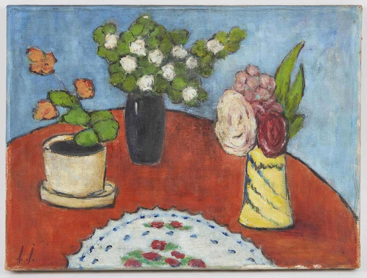 «Натюрморт с цветущим растением» Алексея Явленского (1864–1941)