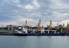 Порт Одессы покинуло первое судно с украинским зерном