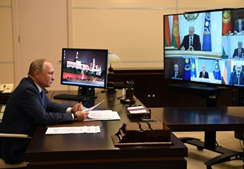 Владимир Путин принял участие в заседании Совета ОДКБ