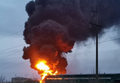 Песков: Путину доложили о пожаре на нефтебазе в Белгороде