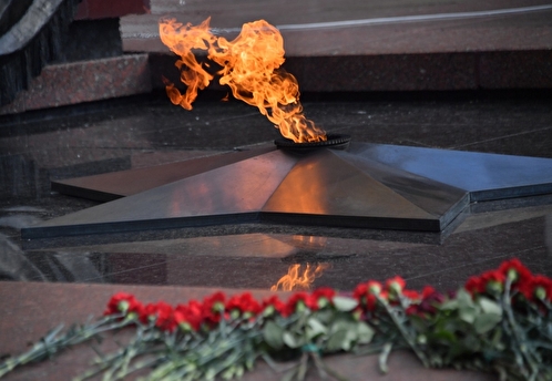 Вечный огонь на мемориале в честь освобождения Кишинева в Молдавии потушен