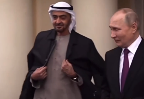 Песков назвал жестом внимания накидывание пальто на плечи президента ОАЭ