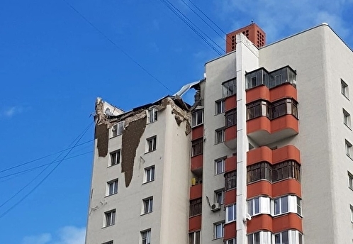 На жилой дом в Белгороде упали обломки ракеты