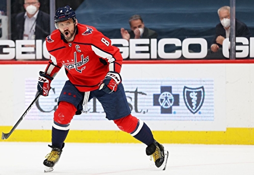 Овечкин вышел на пятое место в споре лучших снайперов сезона НХЛ