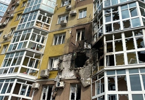 После атаки беспилотника на жилой дом в Воронеже ввели режим ЧС