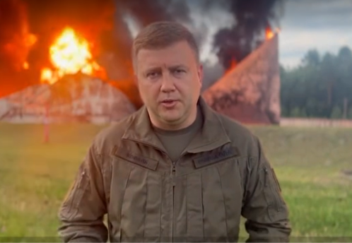 Нефтебаза горит в Ровненской области на западе Украины
