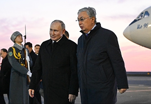 Путин прилетел в Астану, где проведет переговоры с президентом Казахстана