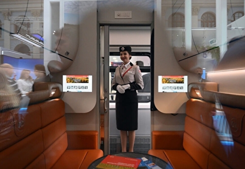 РЖД показала новые вагоны СВ на выставке «Транспорт России» в Москве