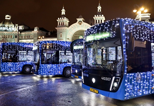 Городской транспорт в Москве в новогоднюю ночь будет бесплатным