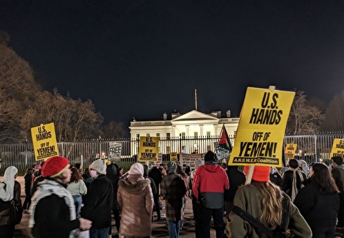 Возле Белого дома бастуют десятки активистов после ударов США по Йемену