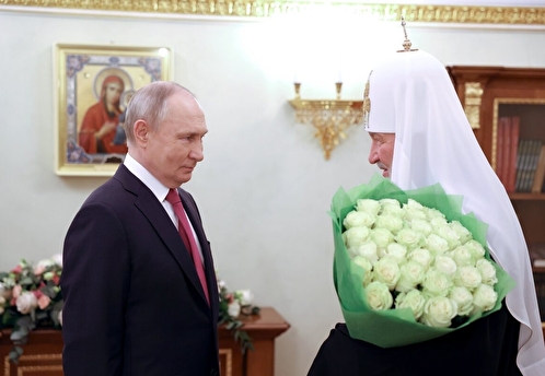 Путин встретился с патриархом Кириллом и поздравил его с годовщиной интронизации