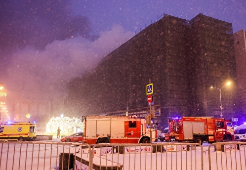 Пожар в здании «Известия Холл» в центре Москвы локализован