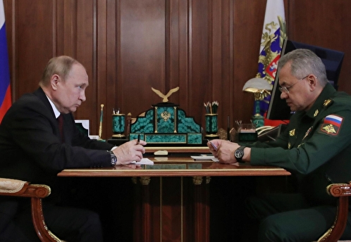 Песков: Путин во вторник в Кремле примет с докладом Шойгу