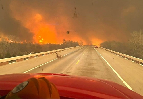 CNN: бушующий в Техасе пожар охватил более 300 тысяч га и перекинулся на Оклахому