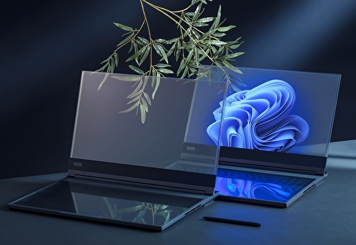 Ноутбук-невидимка. Lenovo показала прототип гаджета с прозрачным экраном