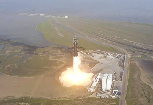 Ракета-носитель с прототипом корабля Starship стартовала с космодрома в США