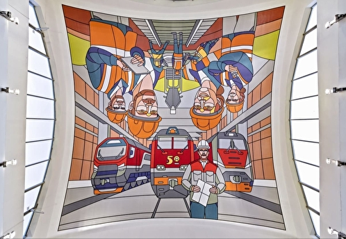 Роспись Дмитрия Аске на Ярославском вокзале получила приз крупнейшей российской арт-премии WOW Awards 2025