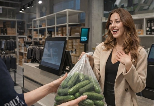 Магазин обуви к 8 Марта предложил покупателям килограмм огурцов