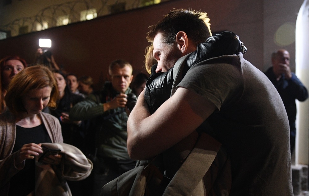 Фоторепортаж: Освобождение задержанных на протестах в Минске