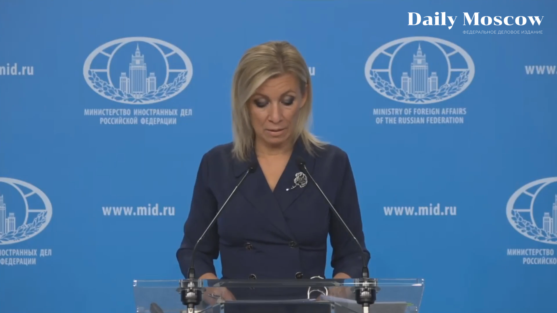 Захарова: высылка российских дипломатов из представительства при НАТО — нелепая выходка