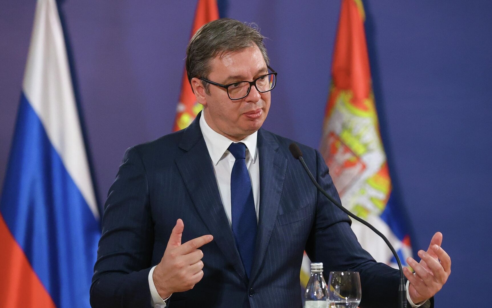 Песков: в Кремле приветствуют успех Вучича на выборах в парламент Сербии