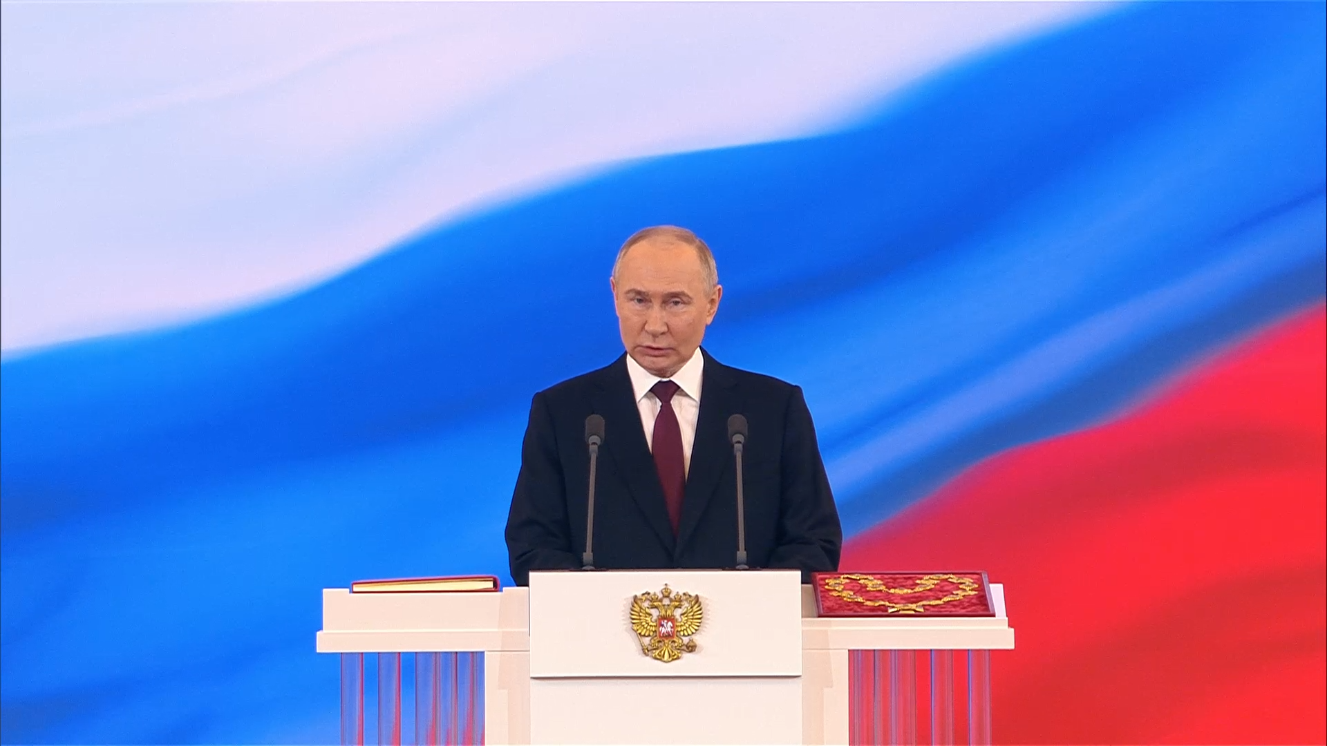 Путин завершил инаугурационную речь словами «Вместе победим!»
