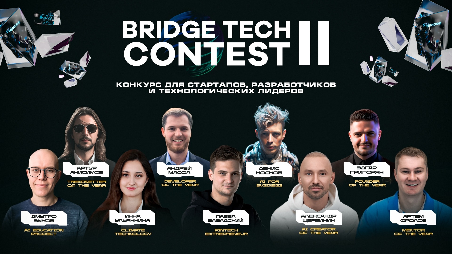 BRIDGE TECH CONTEST II: названы лучшие инновационные проекты 2024 года