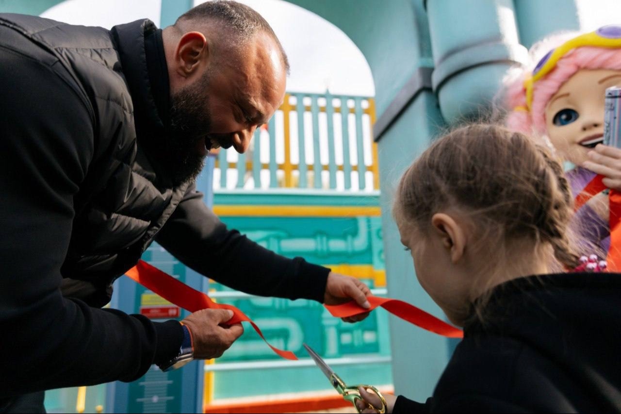В парке «Сказка» открылась семейная горка «Нитро»
