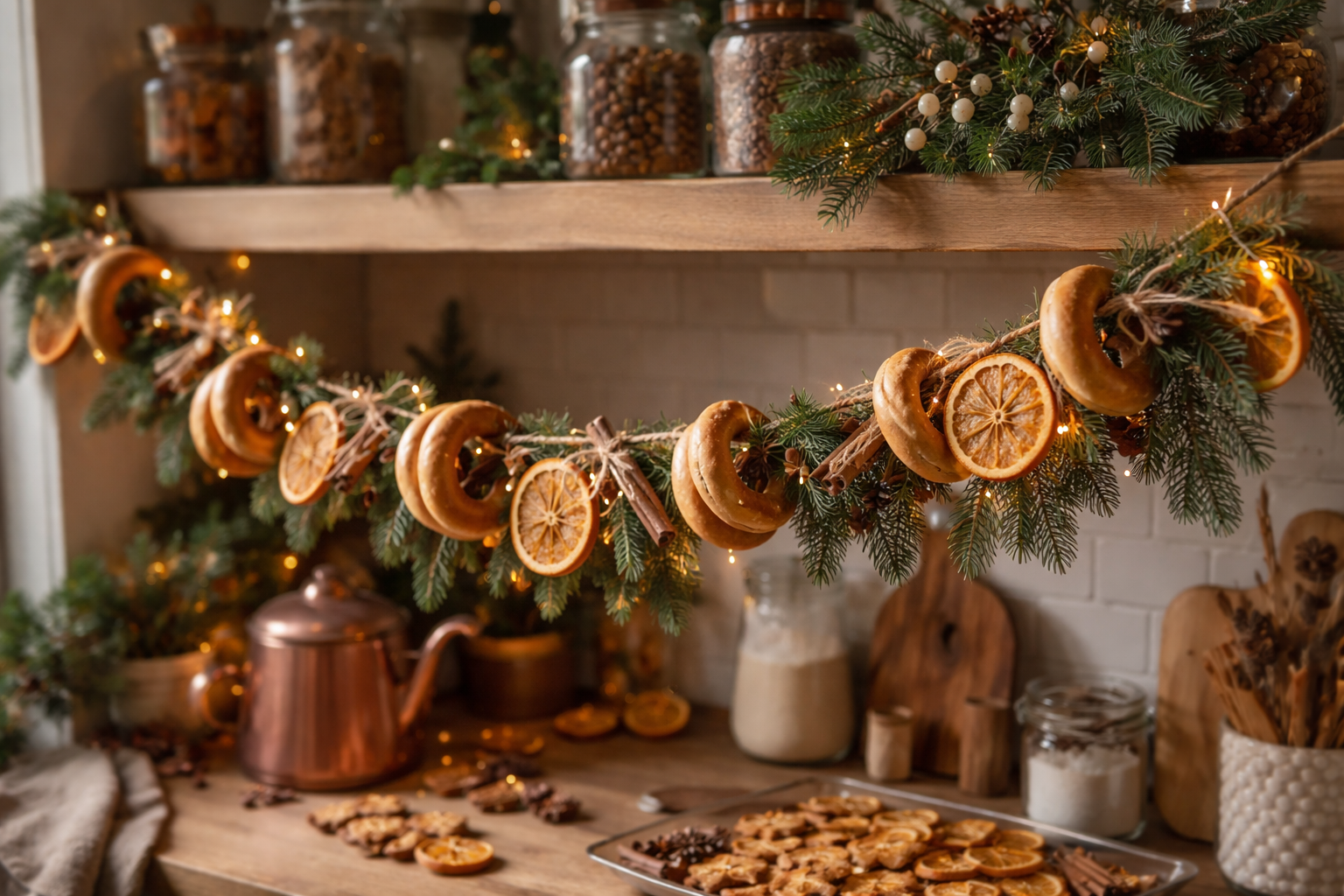 Свечи, съедобные гирлянды и шарфы: 5 необычных способов украсить дом к Новому году