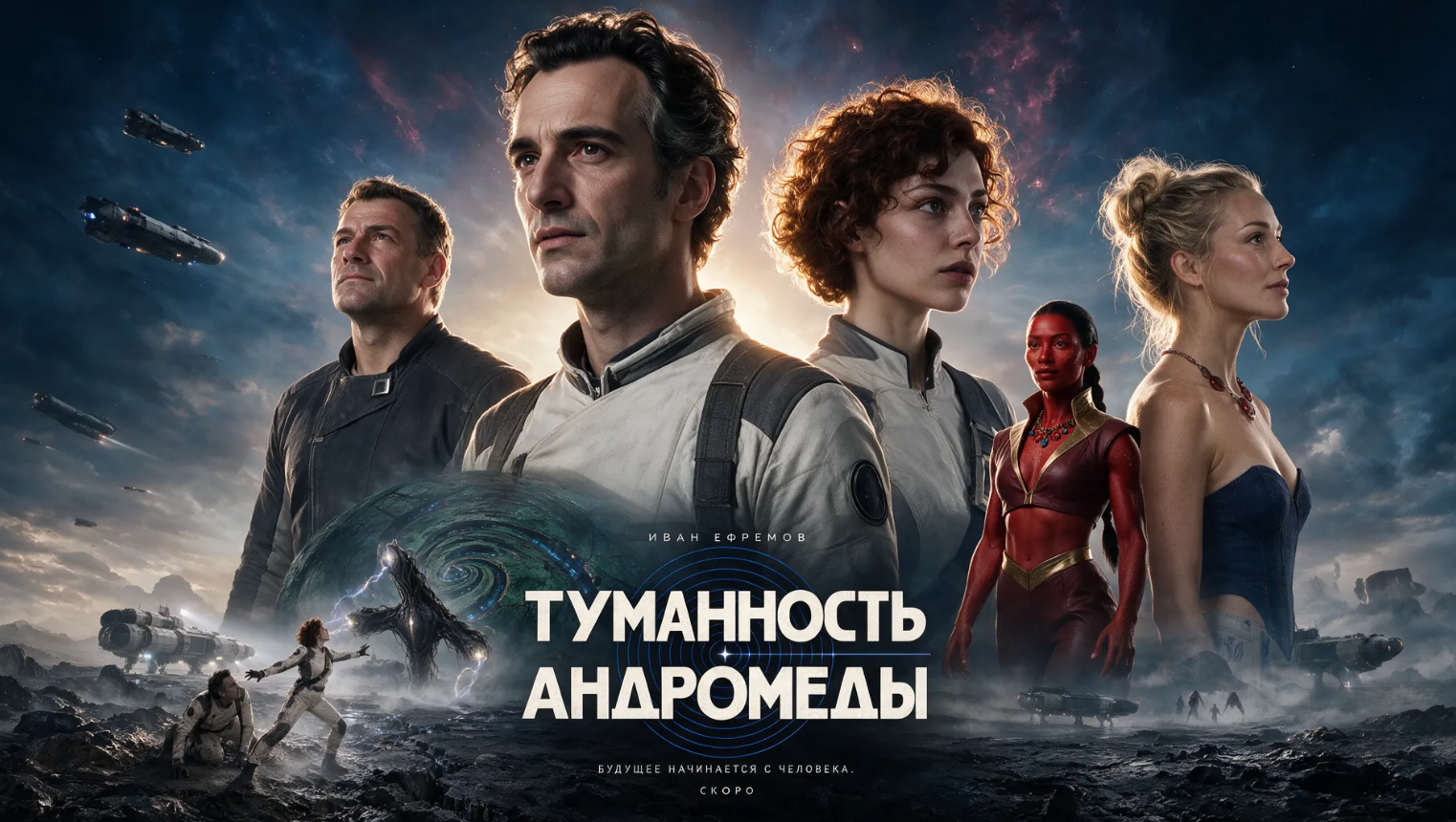 Спецпроект показал миры писателя Ивана Ефремова с помощью ИИ
